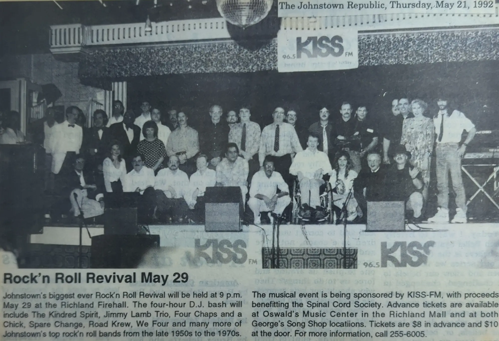 Rock and Roll Revival press photo, 1992