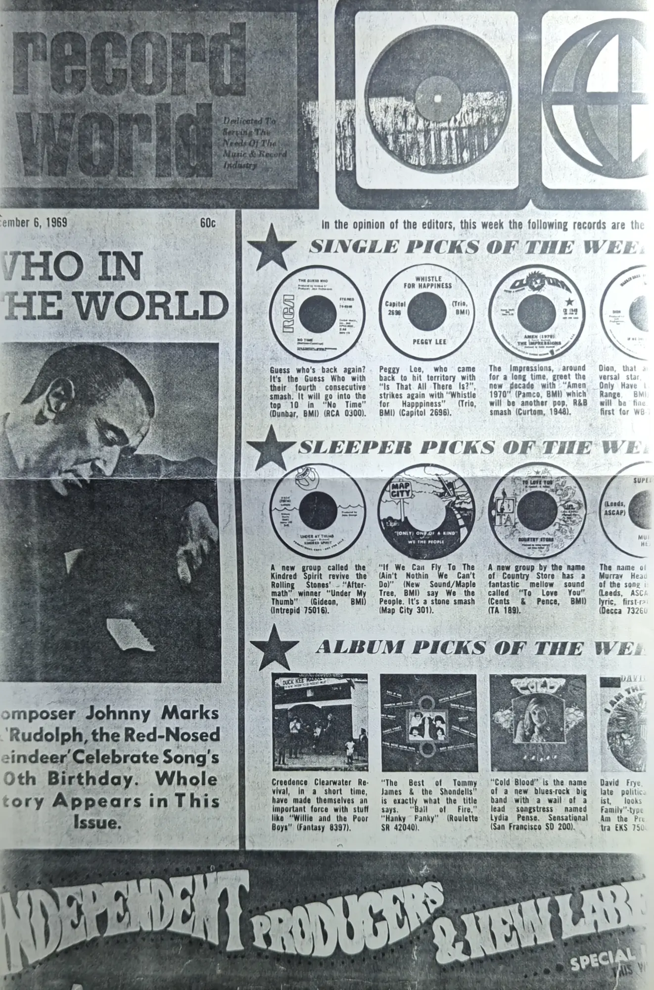 Record World magazine sleeper pick
