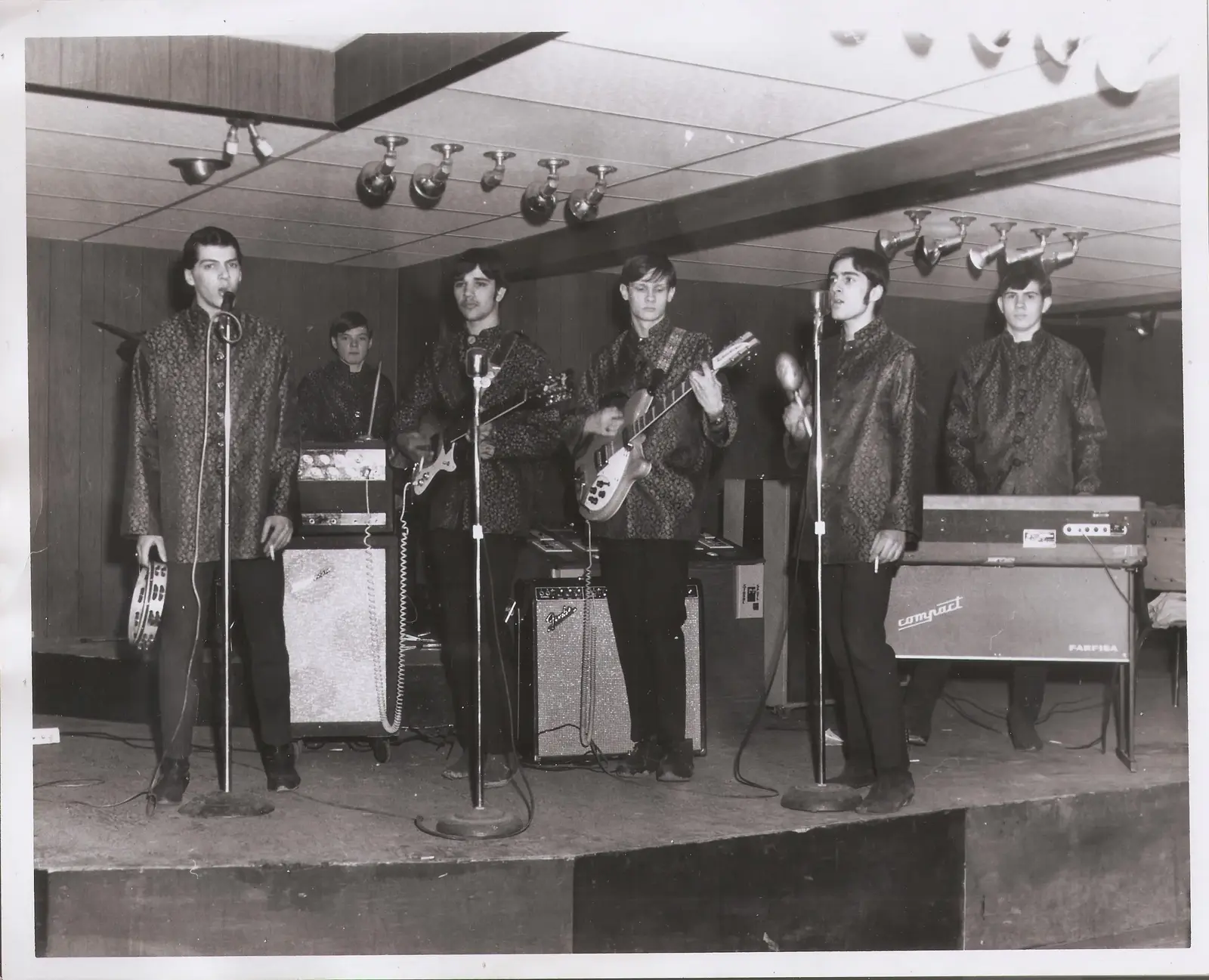 The Grapes of Wrath in their Nehru jackets at the Cage