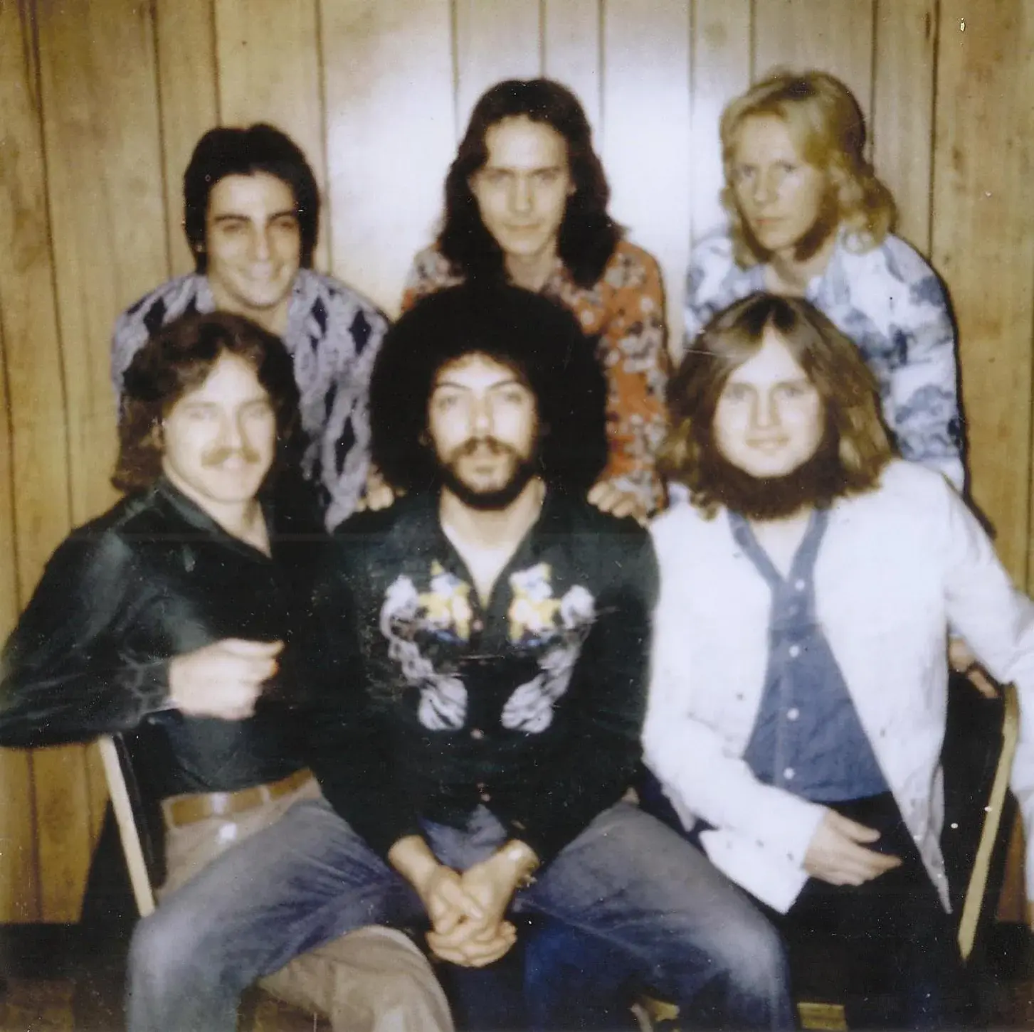 Group portrait of the 1976 Key Band, the last Kindred Spirit